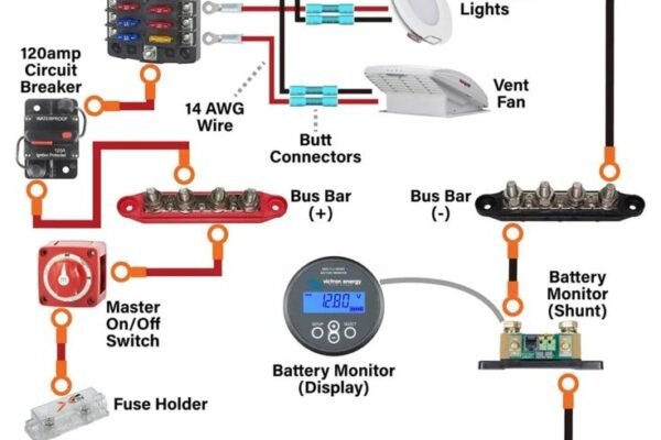 12 Volt Rv Battery Hookup Diagram