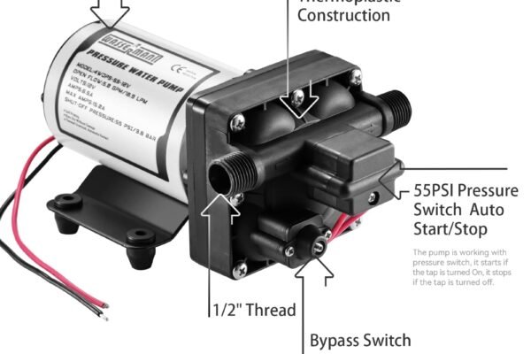Rv Water Pump With Pressure Switch