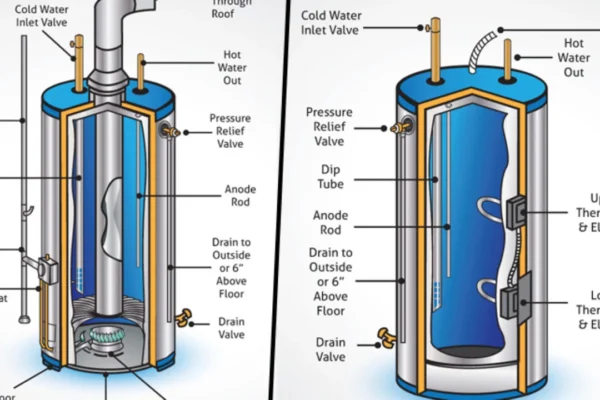 Hot Water Tank With Hydrogen Peroxide